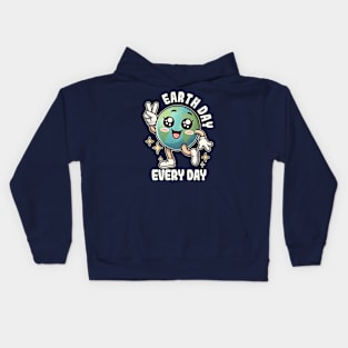 Earth Day Every Day Peace Kids Hoodie